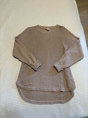 Philosophy Soft Taupe Crewneck Sweater